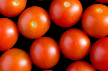 Soft focus cherry tomatoes