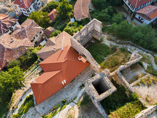 Naklejka premium Aerial view of historical town of Melnik, Bulgaria