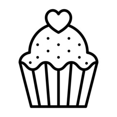 Bakery products icon vector. bake illustration sign. cake symbol.