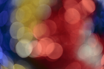 Fototapeta premium Colorful Abstract bokeh background. Rainbow color. 2021.
