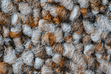 Floor coverings background pattern. Repeating texture of carpet, macro