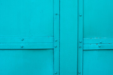 Abstract weathered metal background painted in green