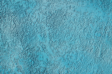 Abstract blue stucco plaster wall background