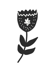 Scandinavian seamless folk art pattern - Finnish design