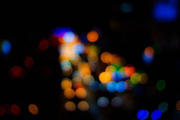 Abstract Lights. Unfocused Light background. Blured night light. bokeh background, Blur concept