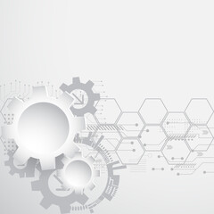 high computer technology  for technology business or education background. vector illustration