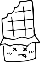 Sweets Valentines day,  Cute tea time. Hand draw