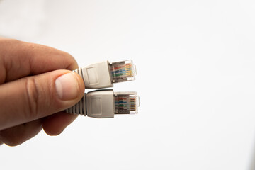 cable in hand