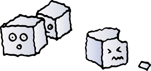 Sweets Valentines day,  Cute tea time. Hand draw