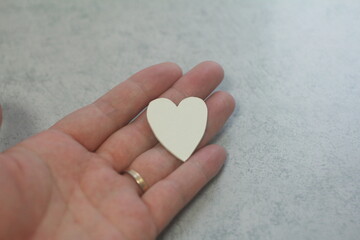 Fototapeta premium 白いハート