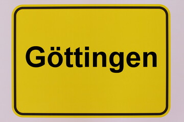 Illustration eines Stadteingangsschildes der Stadt Göttingen