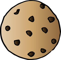 Fototapeta premium Sweets Valentines day, Cute tea time. Hand draw