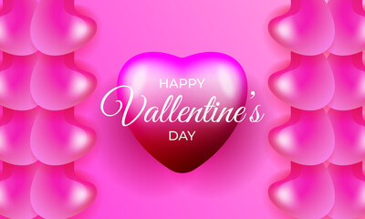 Valentines Day vector illustration. Happy Valentines Day Background vector