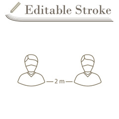 Social Distance Icon