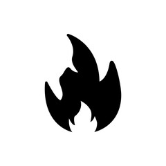 Fire Flat Icon Design Vector Template Illustration