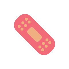 Plaster,Bandage Flat icon Design Vector Template Illustration