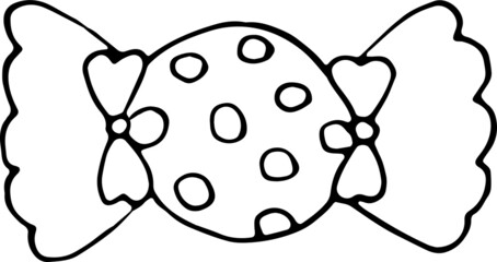 Sweets valentines day. Candy and more. Hand draw