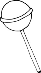 Sweets valentines day. Candy and more. Hand draw