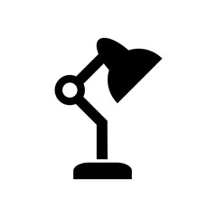 Table Lamp Flat Icon Design Vector Template Illustration