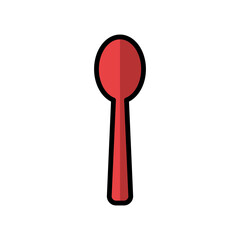 Spoon Design Icon Vector Template Illustration