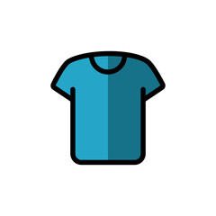T-shirt Flat Icon Design Vector Template Illustration