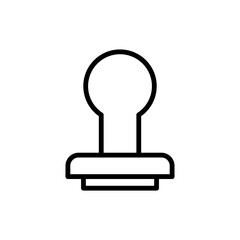 Rubber Stamp Flat Icon Design Vector Template Illustration