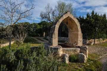 Fototapeta na wymiar Pou de Judí, formerly considered the center of Mallorca, Sencelles, Mallorca, Balearic Islands, Spain