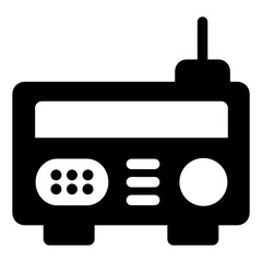 
Radio in glyph style editable trendy icon 

Radio in glyph style editable trendy icon 
