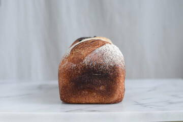 I baked a loaf of raisin bread.