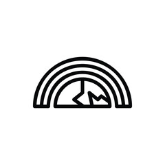 Rainbow Icon Logo Illustration Vector Isolated. Earth Day and Ecology Icon-Set. Suitable for Web Design, Logo, App, and UI.