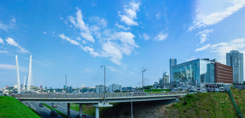 Panorama of the cityscape overlooking the Mariinsky theatre.