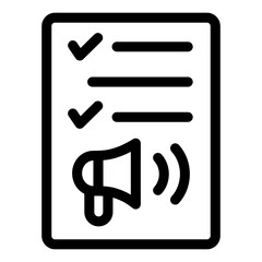 
Content promotion in glyph style icon, editable vector
