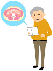 内臓脂肪型肥満の高齢者