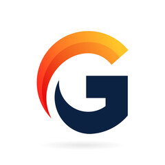 modern letter G logo icon vector