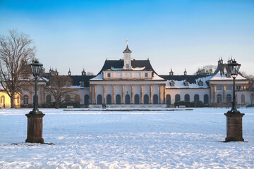 Dresden Schloss Pillnitz im Winter Neues Palais