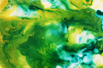 yellow and green marble effect watercolour background