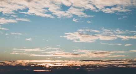 View of the evening sunset