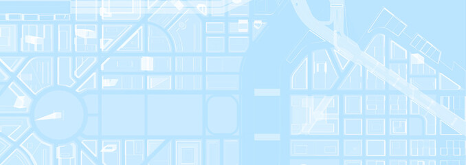 x-ray city infrastructure top view