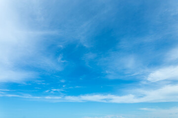 Obraz premium Beautiful blue sky and clouds. Minimal concept. pastel tones.