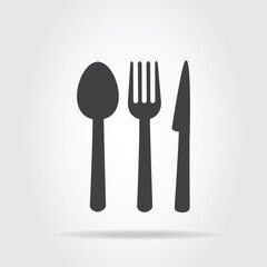 Restaurant icon vector isolated on white background. Restaurant icon in flat style. Template for app, label, logo, menu and web site. Restaurant icon, vector illustration