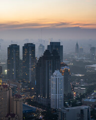 Jakarta Cityscape, the heart of indonesia, the central city of business and administration. Located in Java Island © alfin