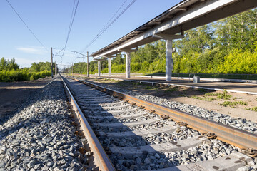 Obraz premium railway in the countryside