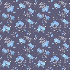 Spring blooming tree seamless pattern Textile, wallpaper, wrapping paper design