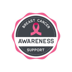 breast cancer awareness logo for men and women infographic