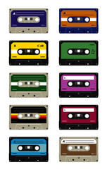 Fototapeta premium audio cassette tape 2