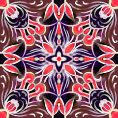 stylized ethnic pattern.