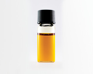 oil sample in glass vial