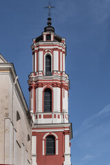 Fototapeta na wymiar Roman Catholic Church of St. Philip and St. Jacob (1722). Vilnius, Lithuania.