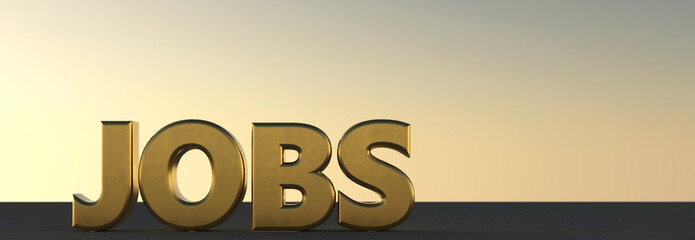 abstract symbol for business job in front of clear sky - 3D Illustration