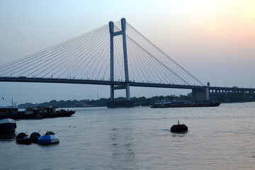 Vidyasagar Setu during Sunset | Kolkata, India
